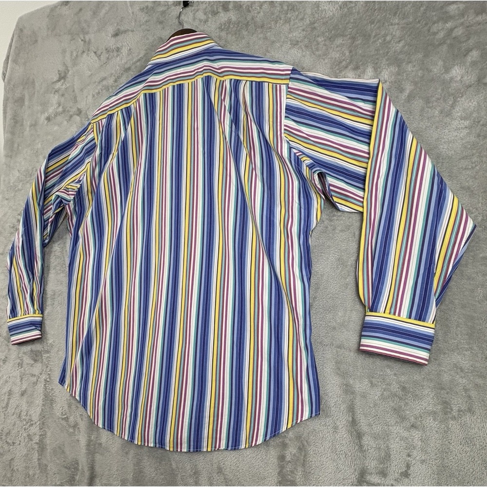 Polo Ralph Lauren Shirt Mens‎ Large Striped Colorful Long Sleeve Button Down - Picture 10 of 10